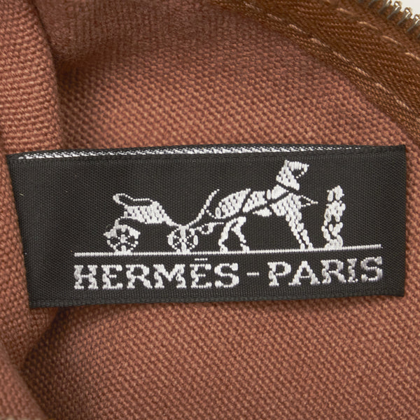 エルメス パニエドプラージュPM ハンドバッグ トートバッグ ベージュ キャンバス レディース HERMES 【中古】
