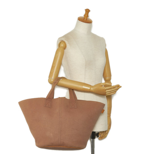 エルメス パニエドプラージュPM ハンドバッグ トートバッグ ベージュ キャンバス レディース HERMES 【中古】