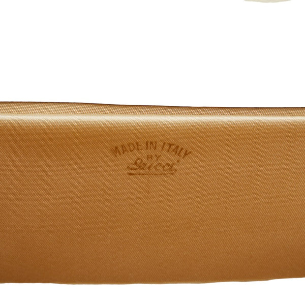 グッチ インターロッキングG チェーン ショルダーバッグ ホワイト レザー レディース GUCCI 【中古】