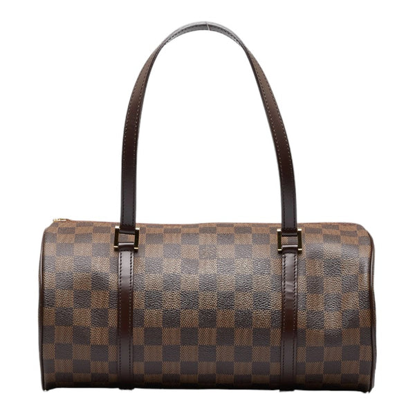 ルイ ヴィトン ダミエ パピヨン30 ハンドバッグ N41210 ブラウン PVC レザー レディース LOUIS VUITTON 【中古】