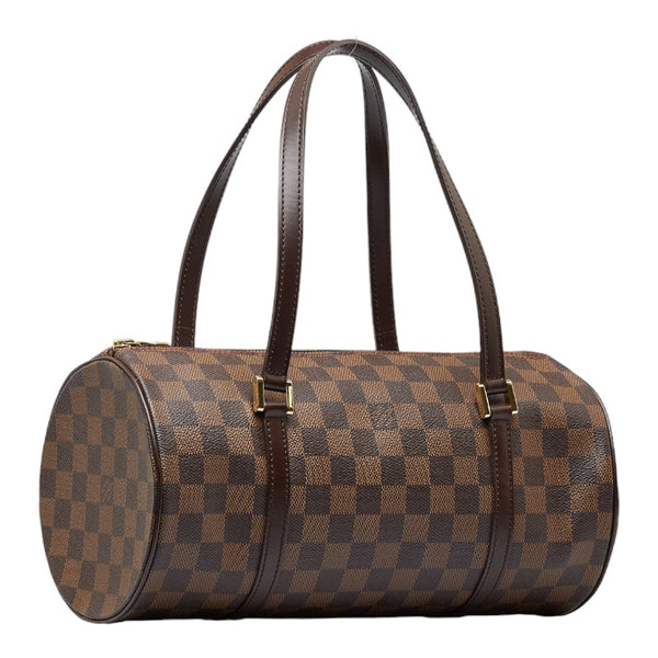 ルイ ヴィトン ダミエ パピヨン30 ハンドバッグ N41210 ブラウン PVC レザー レディース LOUIS VUITTON 【中古】