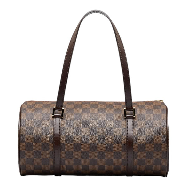 ルイ ヴィトン ダミエ パピヨン30 ハンドバッグ N41210 ブラウン PVC レザー レディース LOUIS VUITTON 【中古】