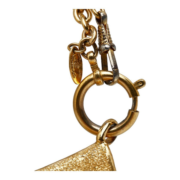 シャネル ヴィンテージ ココダイヤプレート ネックレス ゴールド メッキ レディース CHANEL 【中古】