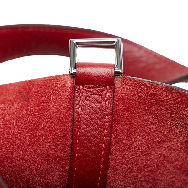 エルメス ピコタンPM SV金具 ハンドバッグ ルージュアッシュ トリヨンクレマンス レディース HERMES 【中古】