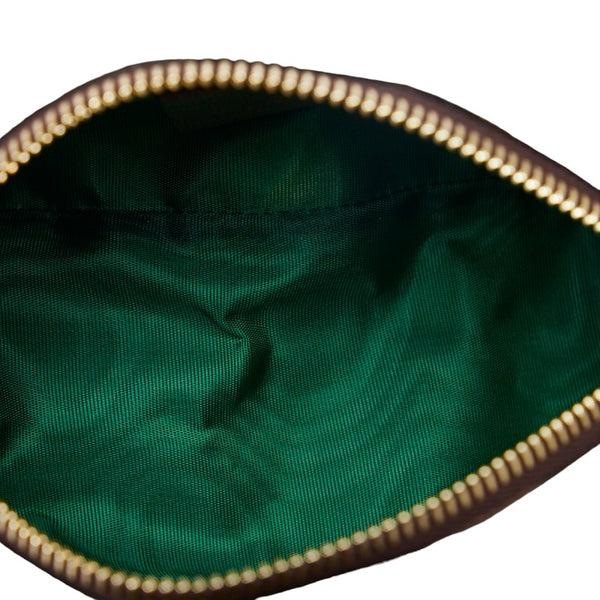 グッチ オフィディア GGスプリーム ポーチ 548394 ベージュ ブラウン PVC レザー レディース GUCCI 【中古】