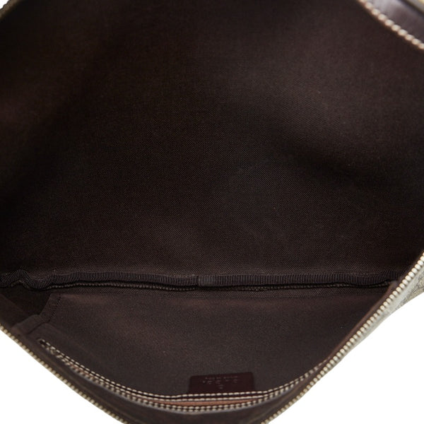 グッチ GGスプリーム ボディバッグ ウエストバッグ 211110 ベージュ ブラウン PVC レザー レディース GUCCI 【中古】