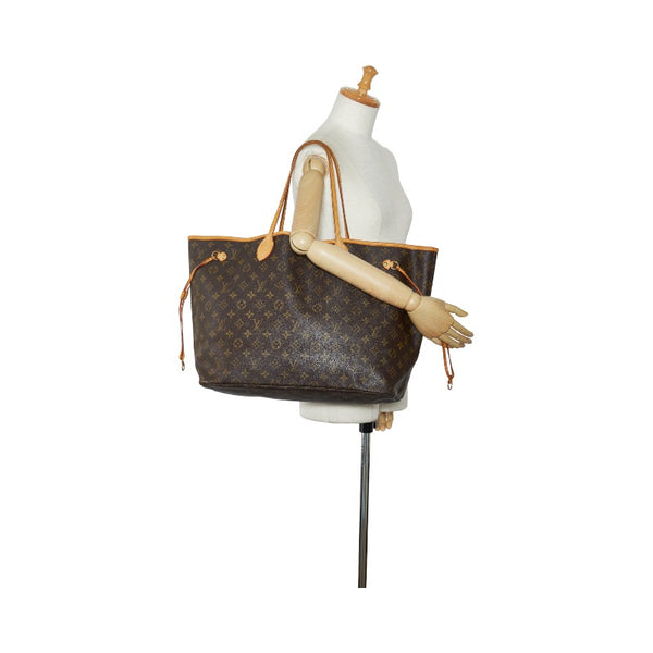 ルイ ヴィトン モノグラム ネヴァーフルGM トートバッグ ショルダーバッグ M40157 ブラウン PVC レザー レディース LOUIS VUITTON 【中古】