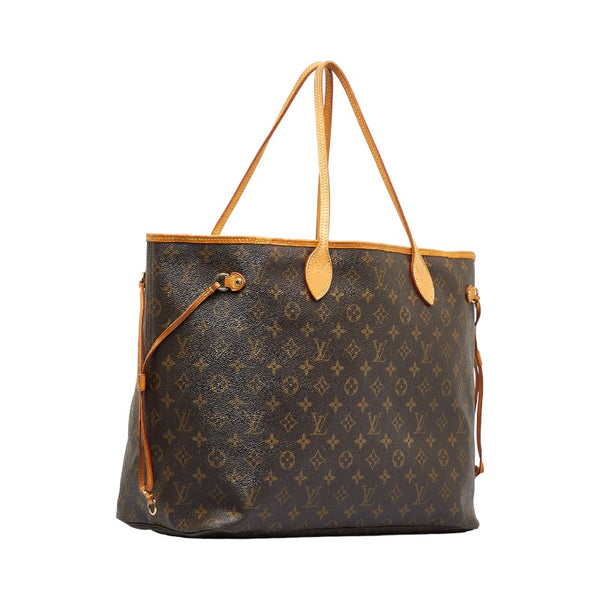 ルイ ヴィトン モノグラム ネヴァーフルGM トートバッグ ショルダーバッグ M40157 ブラウン PVC レザー レディース LOUIS VUITTON 【中古】