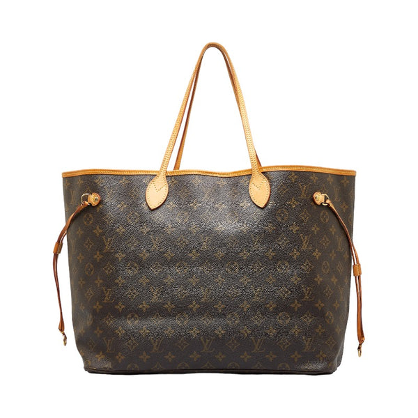ルイ ヴィトン モノグラム ネヴァーフルGM トートバッグ ショルダーバッグ M40157 ブラウン PVC レザー レディース LOUIS VUITTON 【中古】