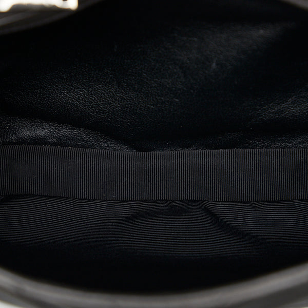 サンローラン チェーン ショルダーバッグ ハンドバッグ サッチェル 2WAY 392737 グレー レザー レディース SAINT LAURENT 【中古】