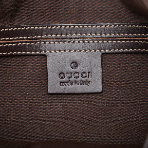 グッチ GGスプリーム 斜め掛け ショルダーバッグ 223666 ベージュ ブラウン PVC レザー レディース GUCCI 【中古】