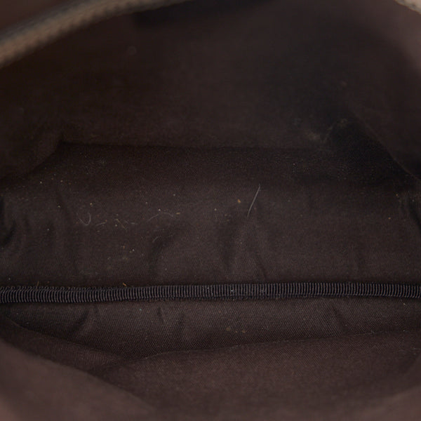 グッチ GGスプリーム 斜め掛け ショルダーバッグ 223666 ベージュ ブラウン PVC レザー レディース GUCCI 【中古】