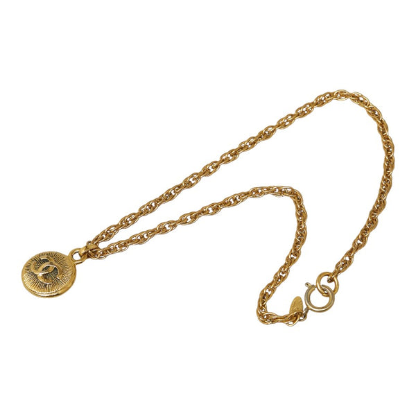 シャネル ヴィンテージ ココマーク ネックレス ゴールド メッキ レディース CHANEL 【中古】
