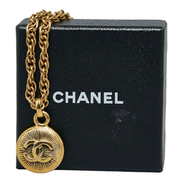 シャネル ヴィンテージ ココマーク ネックレス ゴールド メッキ レディース CHANEL 【中古】