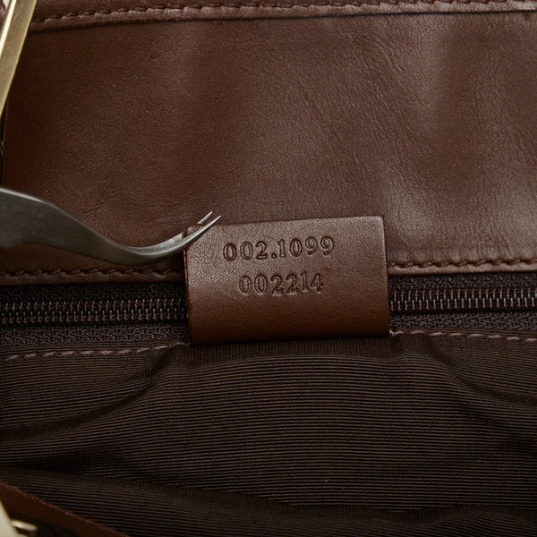 グッチ GGキャンバス ミニ トート ハンドバッグ トートバッグ 002 1099 ブラウン キャンバス レザー レディース GUCCI 【中古】