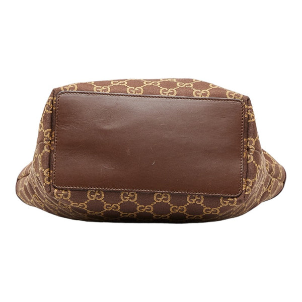 グッチ GGキャンバス ミニ トート ハンドバッグ トートバッグ 002 1099 ブラウン キャンバス レザー レディース GUCCI 【中古】