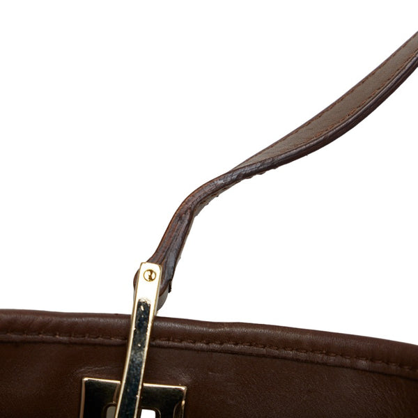 グッチ GGキャンバス ミニ トート ハンドバッグ トートバッグ 002 1099 ブラウン キャンバス レザー レディース GUCCI 【中古】