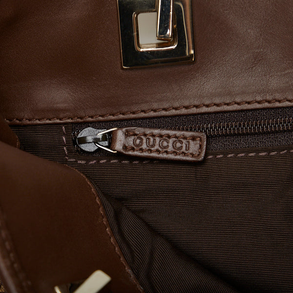 グッチ GGキャンバス ミニ トート ハンドバッグ トートバッグ 002 1099 ブラウン キャンバス レザー レディース GUCCI 【中古】