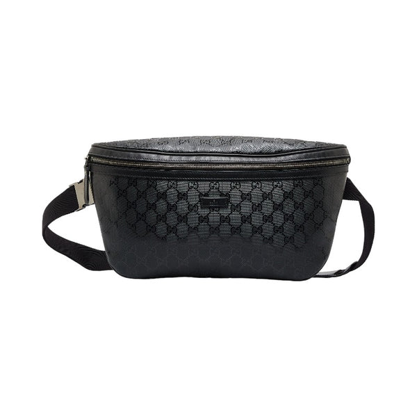 グッチ GGインプリメ ボディバッグ ウエストバッグ ショルダーバッグ 211110 ブラック PVC レザー レディース GUCCI 【中古】