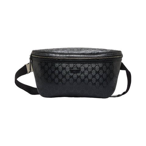 グッチ GGインプリメ ボディバッグ ウエストバッグ ショルダーバッグ 211110 ブラック PVC レザー レディース GUCCI 【中古】