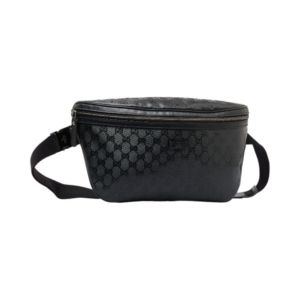 グッチ GGインプリメ ボディバッグ ウエストバッグ ショルダーバッグ 211110 ブラック PVC レザー レディース GUCCI 【中古】