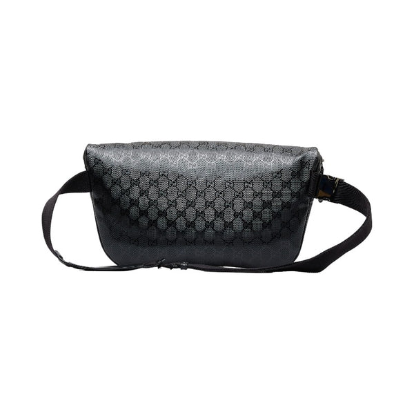 グッチ GGインプリメ ボディバッグ ウエストバッグ ショルダーバッグ 211110 ブラック PVC レザー レディース GUCCI 【中古】