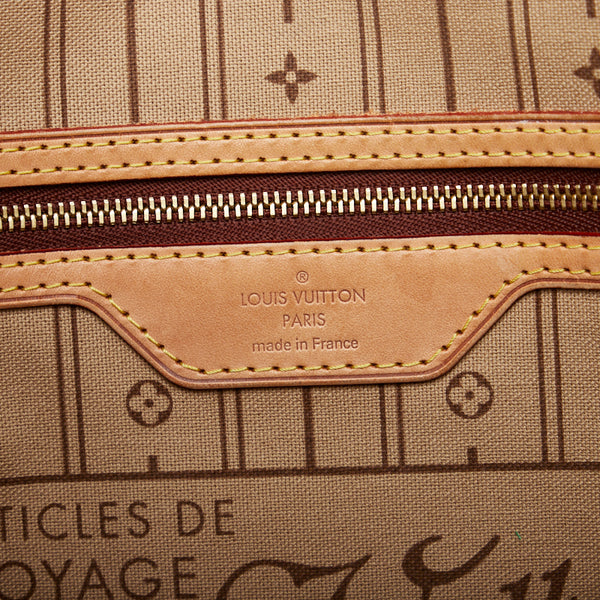 ルイ ヴィトン モノグラム ネヴァーフルMM ショルダーバッグ トートバッグ M40156 ブラウン PVC レザー レディース LOUIS VUITTON 【中古】