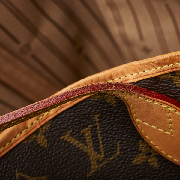 ルイ ヴィトン モノグラム ネヴァーフルMM ショルダーバッグ トートバッグ M40156 ブラウン PVC レザー レディース LOUIS VUITTON 【中古】