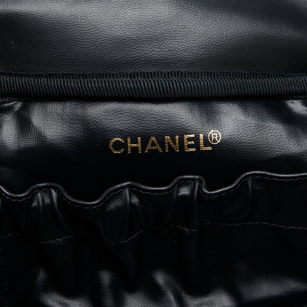 シャネル ビコローレ ココマーク ハンドバッグ バニティバッグ ブラック ラムスキン レディース CHANEL 【中古】