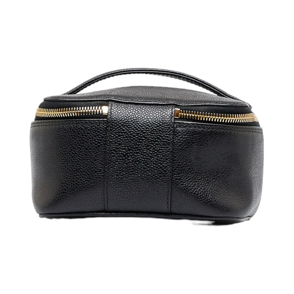 シャネル ココマーク ハンドバッグ バニティバッグ ブラック キャビアスキン レディース CHANEL 【中古】