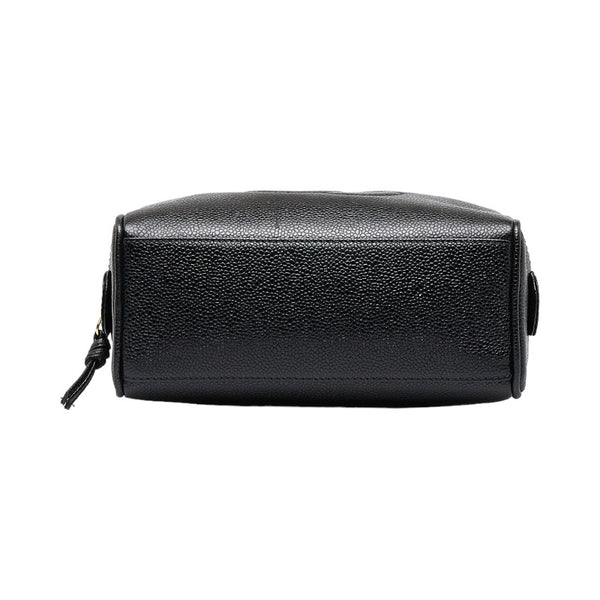 シャネル デカココマーク バニティバッグ ブラック キャビアスキン レディース CHANEL 【中古】