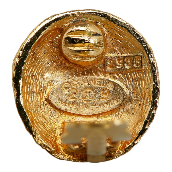 シャネル ココマーク メッシュ 編み込み イヤリング ゴールド レディース CHANEL 【中古】