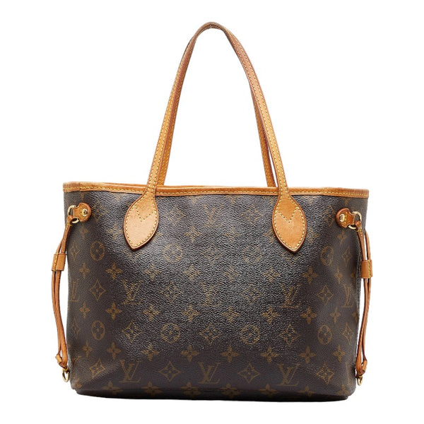 ルイ ヴィトン モノグラム ネヴァーフルPM ハンドバッグ トートバッグ M41245 ブラウン PVC レザー レディース LOUIS VUITTON 【中古】