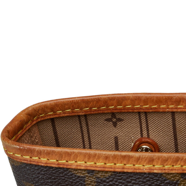 ルイ ヴィトン モノグラム ネヴァーフルPM ハンドバッグ トートバッグ M41245 ブラウン PVC レザー レディース LOUIS VUITTON 【中古】