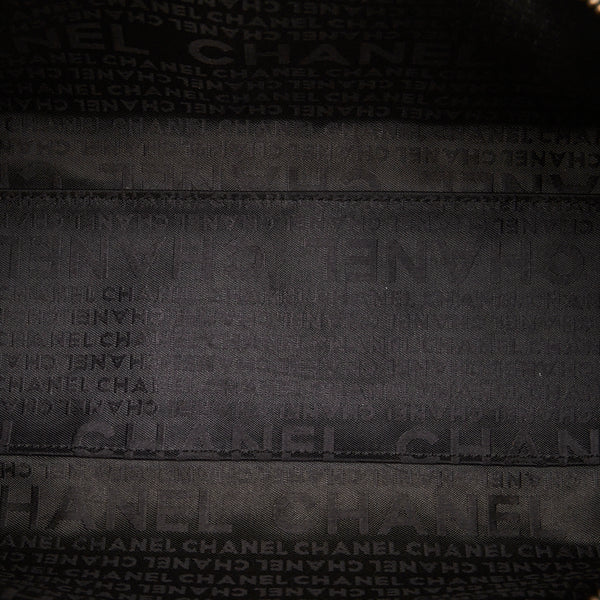 シャネル チョコバー ハンドバッグ ブラック キャビアスキン レディース CHANEL 【中古】