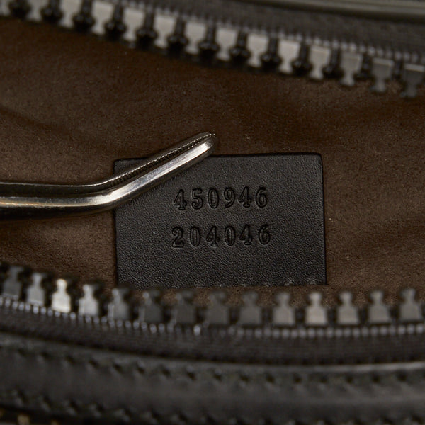 グッチ GGスプリーム ボディバッグ ウェストバッグ 450946 ベージュ ブラック キャンバス レザー レディース GUCCI 【中古】