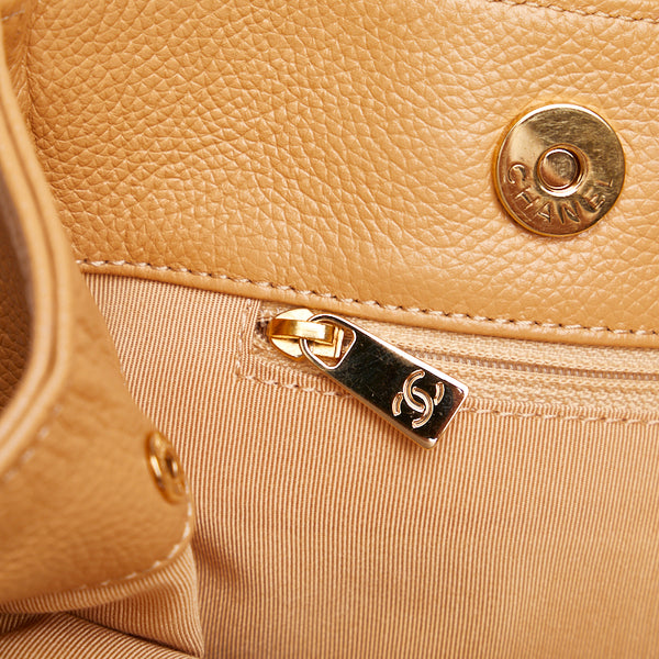 シャネル ココマーク エクゼクティブトート ゴールド金具 ハンドバッグ ショルダーバッグ 2WAY ベージュ レザー レディース CHANEL 【中古】