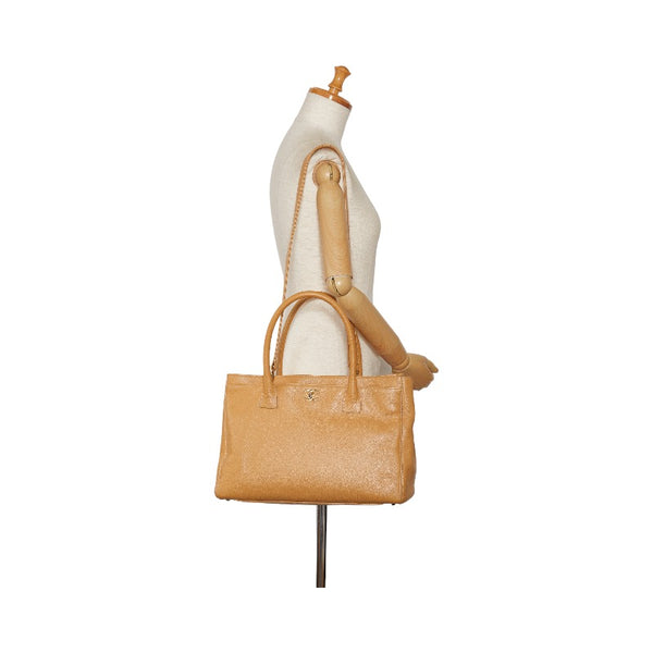 シャネル ココマーク エクゼクティブトート ゴールド金具 ハンドバッグ ショルダーバッグ 2WAY ベージュ レザー レディース CHANEL 【中古】