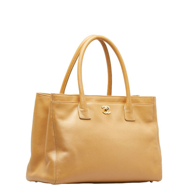 シャネル ココマーク エクゼクティブトート ゴールド金具 ハンドバッグ ショルダーバッグ 2WAY ベージュ レザー レディース CHANEL 【中古】