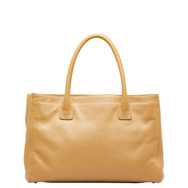 シャネル ココマーク エクゼクティブトート ゴールド金具 ハンドバッグ ショルダーバッグ 2WAY ベージュ レザー レディース CHANEL 【中古】