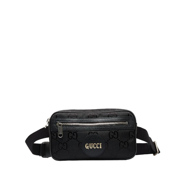 グッチ GGナイロン オフザグリッド ベルトバッグ ウエストバッグ  ボディバッグ 631341 ブラック ナイロン レザー レディース GUCCI 【中古】