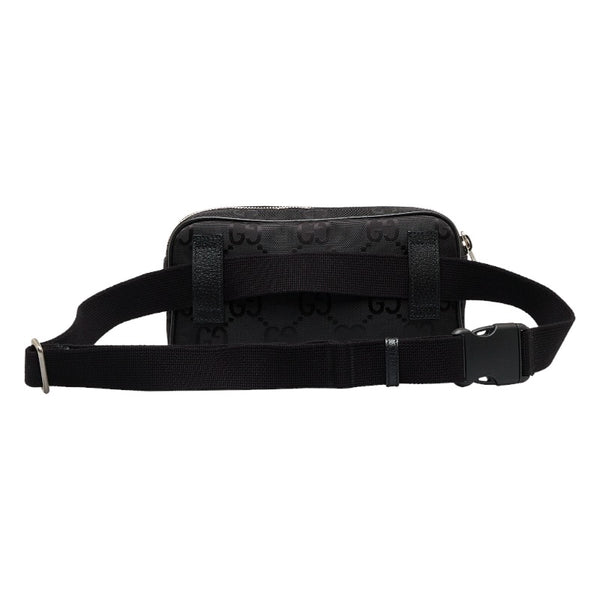グッチ GGナイロン オフザグリッド ベルトバッグ ウエストバッグ  ボディバッグ 631341 ブラック ナイロン レザー レディース GUCCI 【中古】