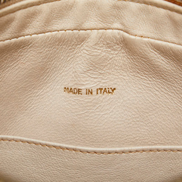 シャネル ココマーク タッセル フリンジ チェーン ショルダーバッグ ベージュ ラムスキン レディース CHANEL 【中古】