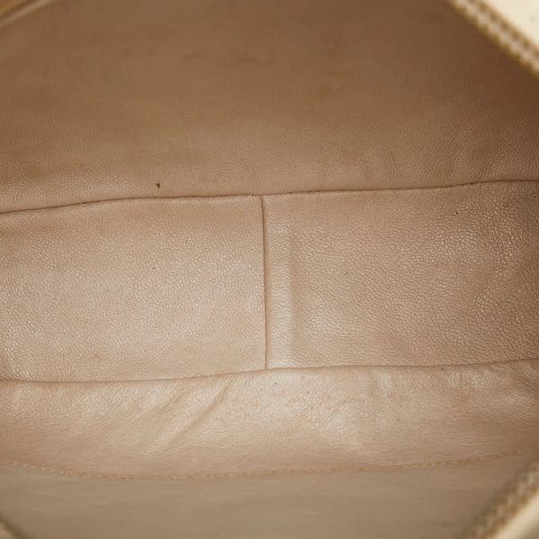 シャネル ココマーク タッセル フリンジ チェーン ショルダーバッグ ベージュ ラムスキン レディース CHANEL 【中古】