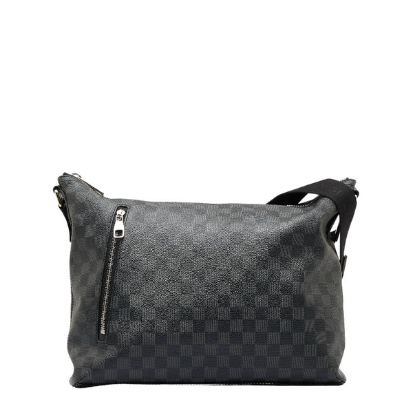 ルイ ヴィトン ダミエ グラフィット ミックMM ショルダーバッグ N41106 ブラック PVC レザー メンズ LOUIS VUITTON 【中古】