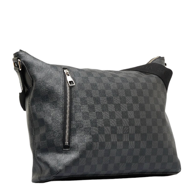ルイ ヴィトン ダミエ グラフィット ミックMM ショルダーバッグ N41106 ブラック PVC レザー メンズ LOUIS VUITTON 【中古】