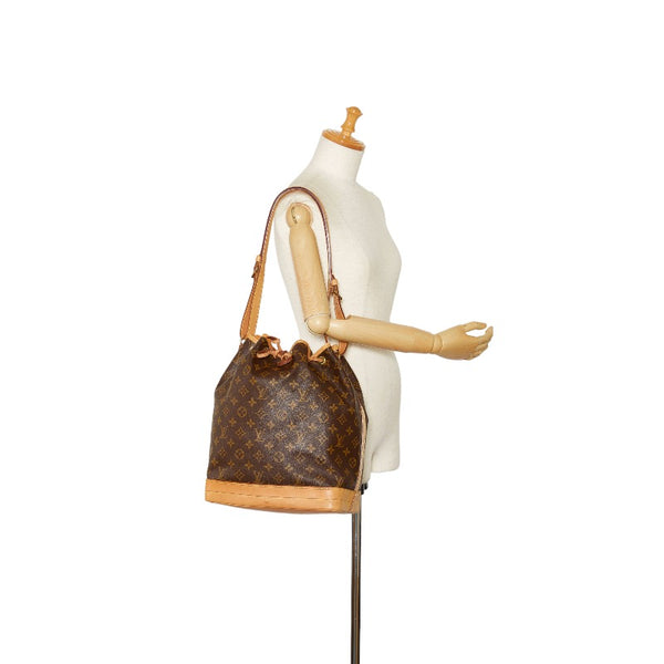 ルイ ヴィトン モノグラム ノエ ショルダーバッグ M42224 ブラウン PVC レザー レディース LOUIS VUITTON 【中古】