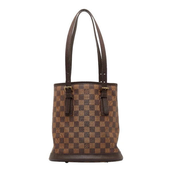ルイ ヴィトン ダミエ マレ トートバッグ ショルダーバッグ バケットバッグ N42240 ブラウン PVC レザー レディース LOUIS VUITTON 【中古】