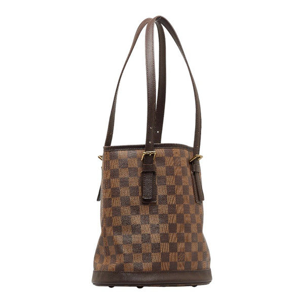 ルイ ヴィトン ダミエ マレ トートバッグ ショルダーバッグ バケットバッグ N42240 ブラウン PVC レザー レディース LOUIS VUITTON 【中古】