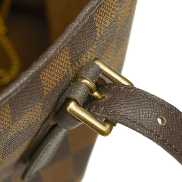 ルイ ヴィトン ダミエ マレ トートバッグ ショルダーバッグ バケットバッグ N42240 ブラウン PVC レザー レディース LOUIS VUITTON 【中古】